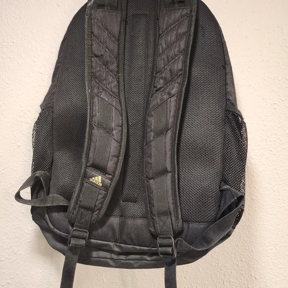 Adidas Black and Gold Men's Backpack - Picture 3 of 9